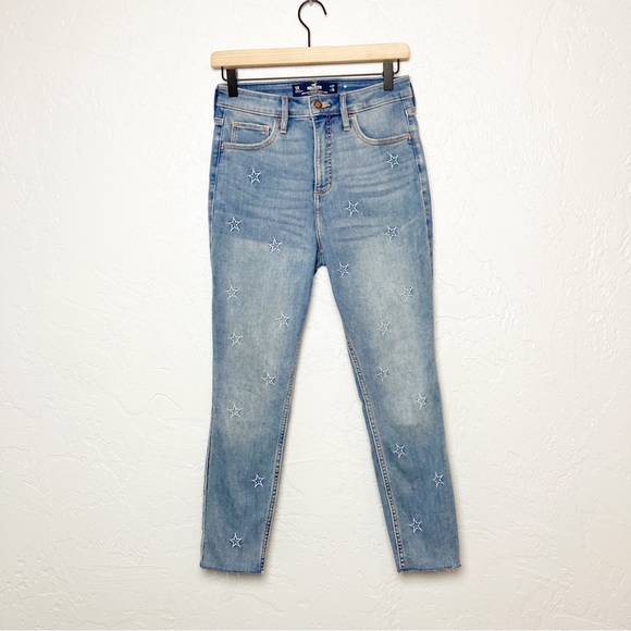 Hollister Curvy High-Rise Crop Super Skinny Jeans - Picture 1 of 5